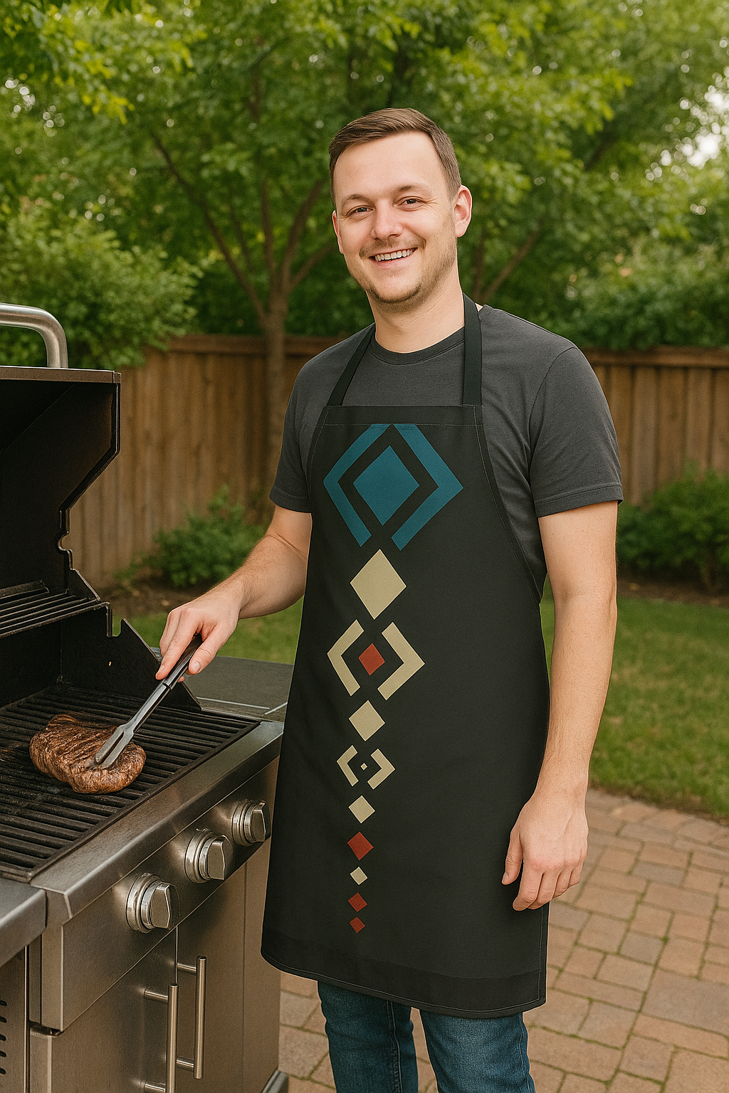 Diamond Cascade Apron