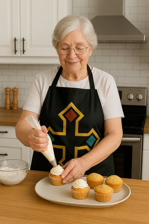 Heritage Cross Printed Apron