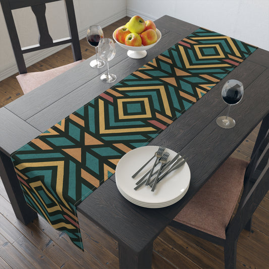 Ndebele Triangles Table Runner