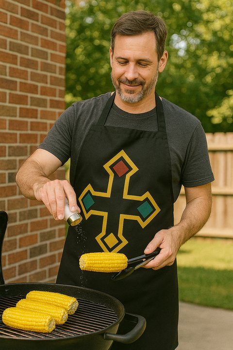 Heritage Cross Printed Apron