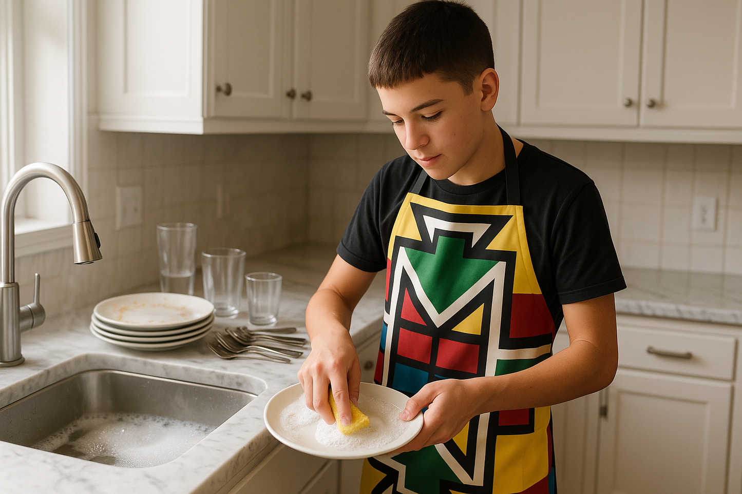 Sacred Geometry Printed Apron
