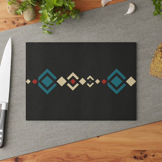 Diamond Cascade Glass Cutting Board